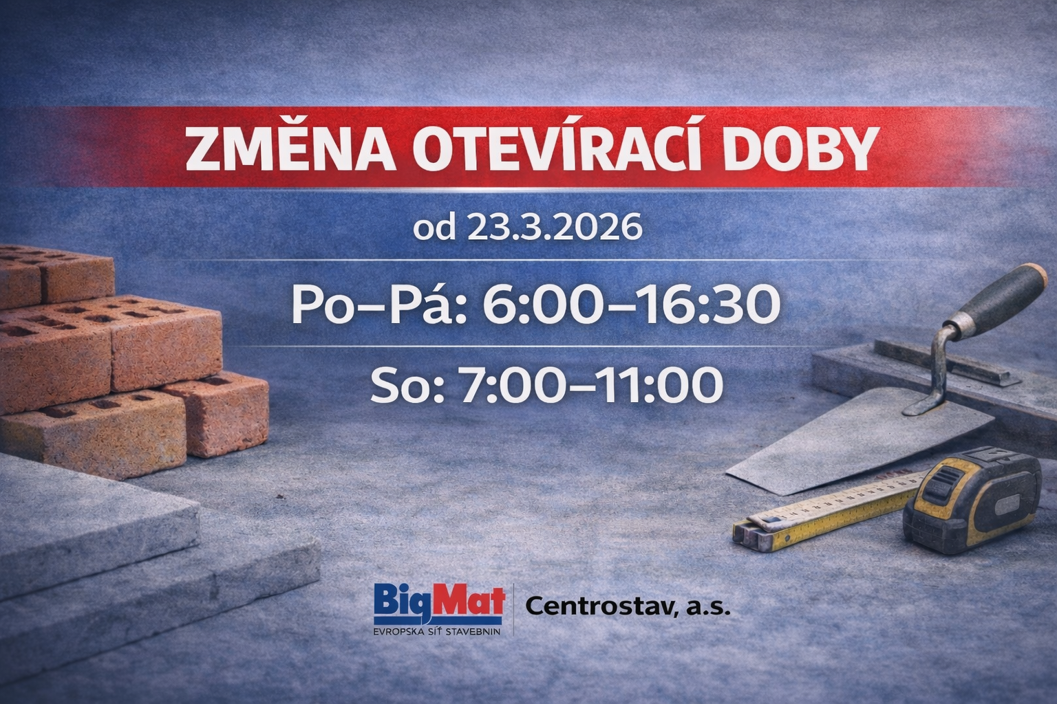 otevírací doba jaro 2026