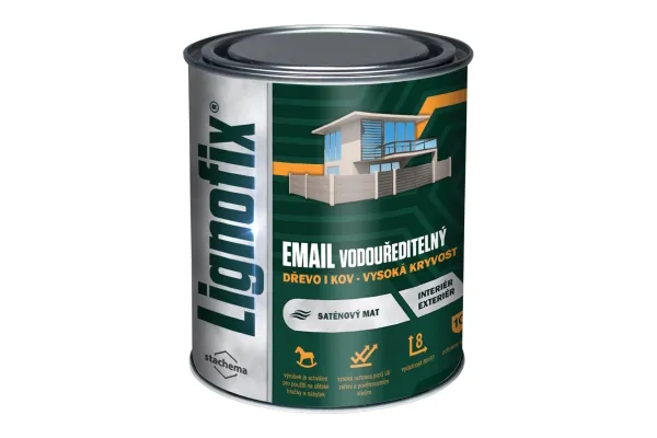 LIGNOFIX barva email - zelená  0,75l