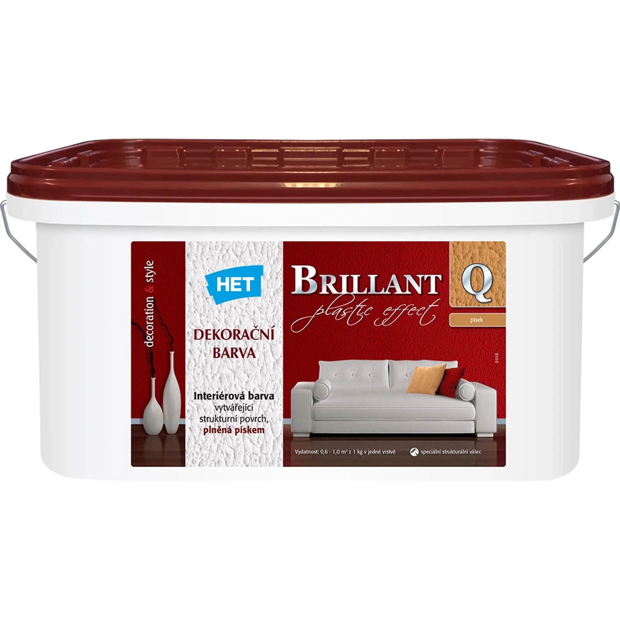 HET BRILLANT Q bílá odolná barva,  7kg