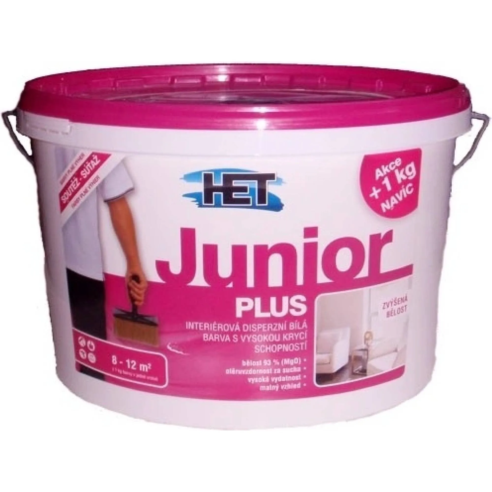 HET JUNIOR PLUS interierová bílá barva,  7+1kg