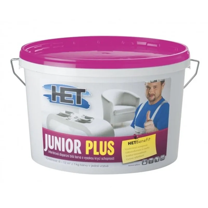 HET JUNIOR PLUS interierová bílá barva, 15kg