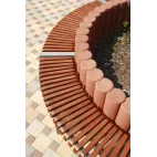 BEST-palisáda MASIV pr.200/1200mm, karamel