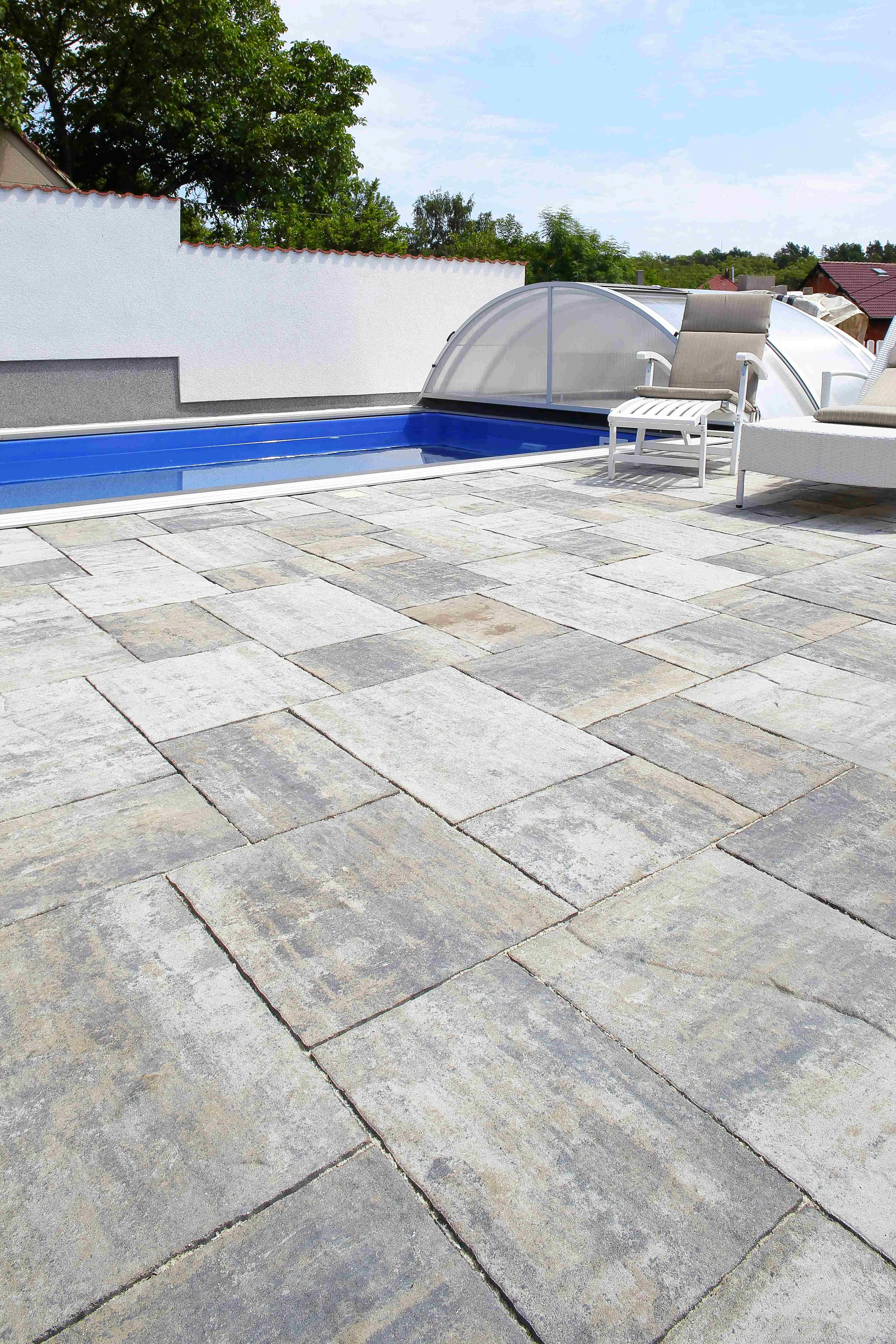 BEST-reliefní dlažba ALTEA, skladebná tl.60mm, STANDARD colormix arabica