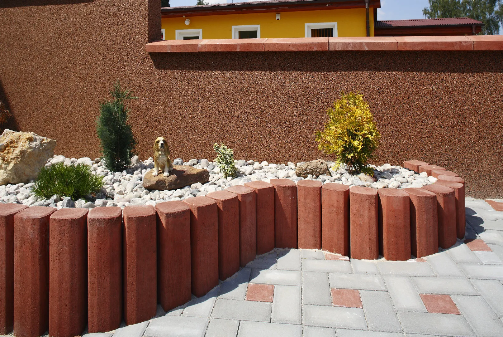 BEST-palisáda PREMIUM 600x110x110mm, červená