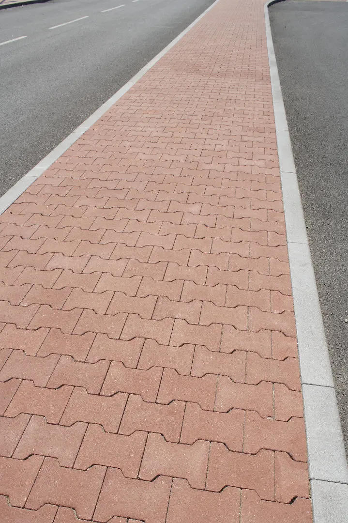 BEST-zámková dlažba BEATON rovný  80mm, červená, 7,80m2/pal