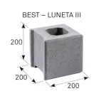 BEST-LUNETA III, půlka, 200x200x200mm,  přírodní