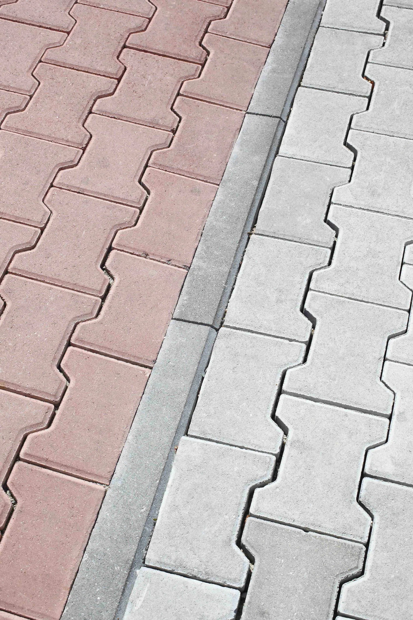 BEST-zámková dlažba BEATON  80mm rovná, krajovka červená