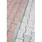 BEST-zámková dlažba BEATON  80mm rovná, krajovka červená