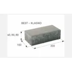 BEST-zámková dlažba KLASIKO 60mm, standard    žlutá