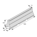 BEST- Svodidlo malé 50, základní 2000x500x450mm