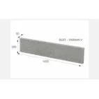 BEST-PARKAN V obrubník 300x1000x50mm, červený