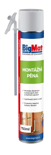 BIGMAT Pěna montážní trubičková 750 ml