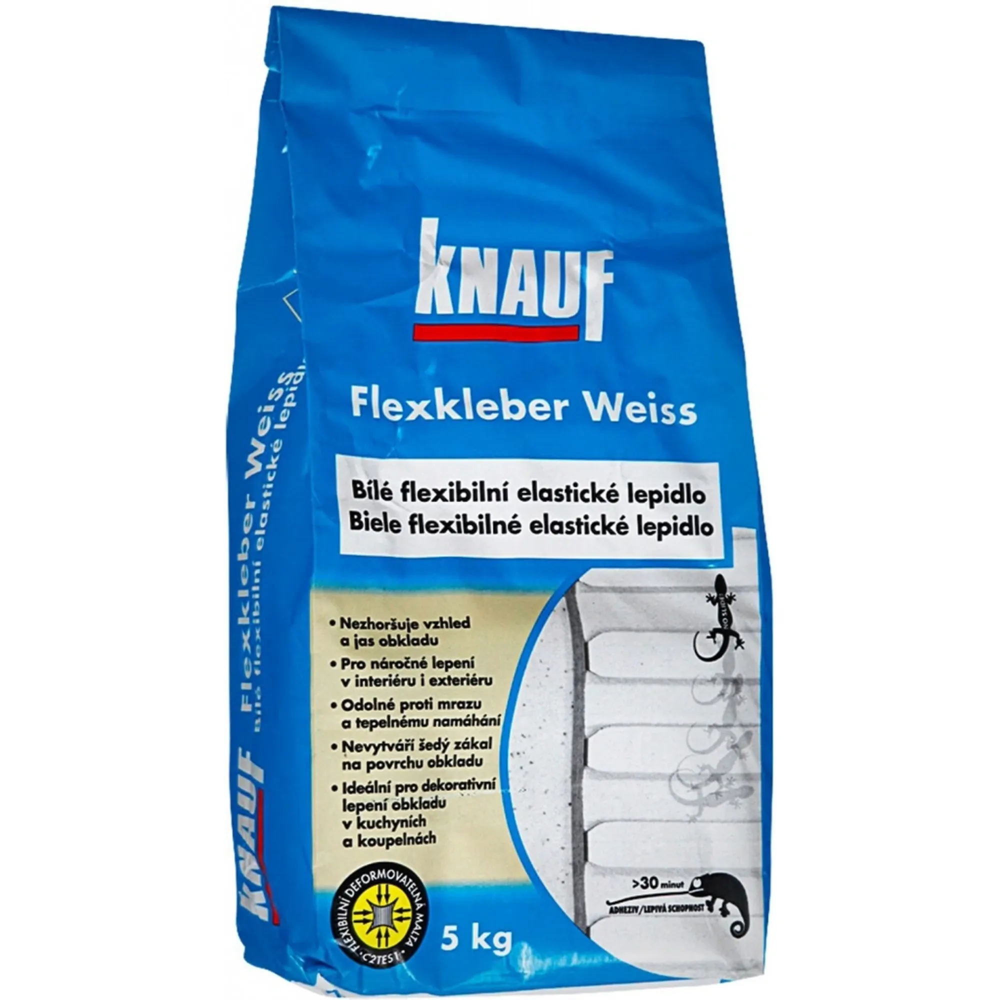 KNAUF lepidlo flexibilní flexkleber C2TE S1, weiss  5kg, bílé