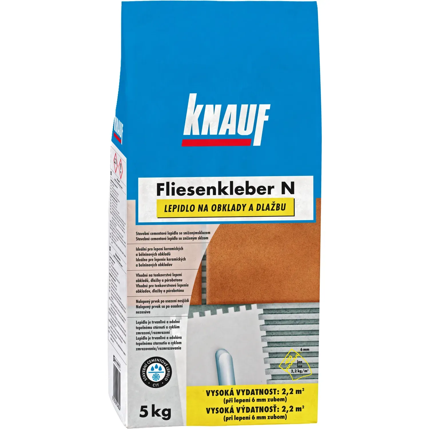 KNAUF lepidlo fliesenkleber N C1T,  5kg