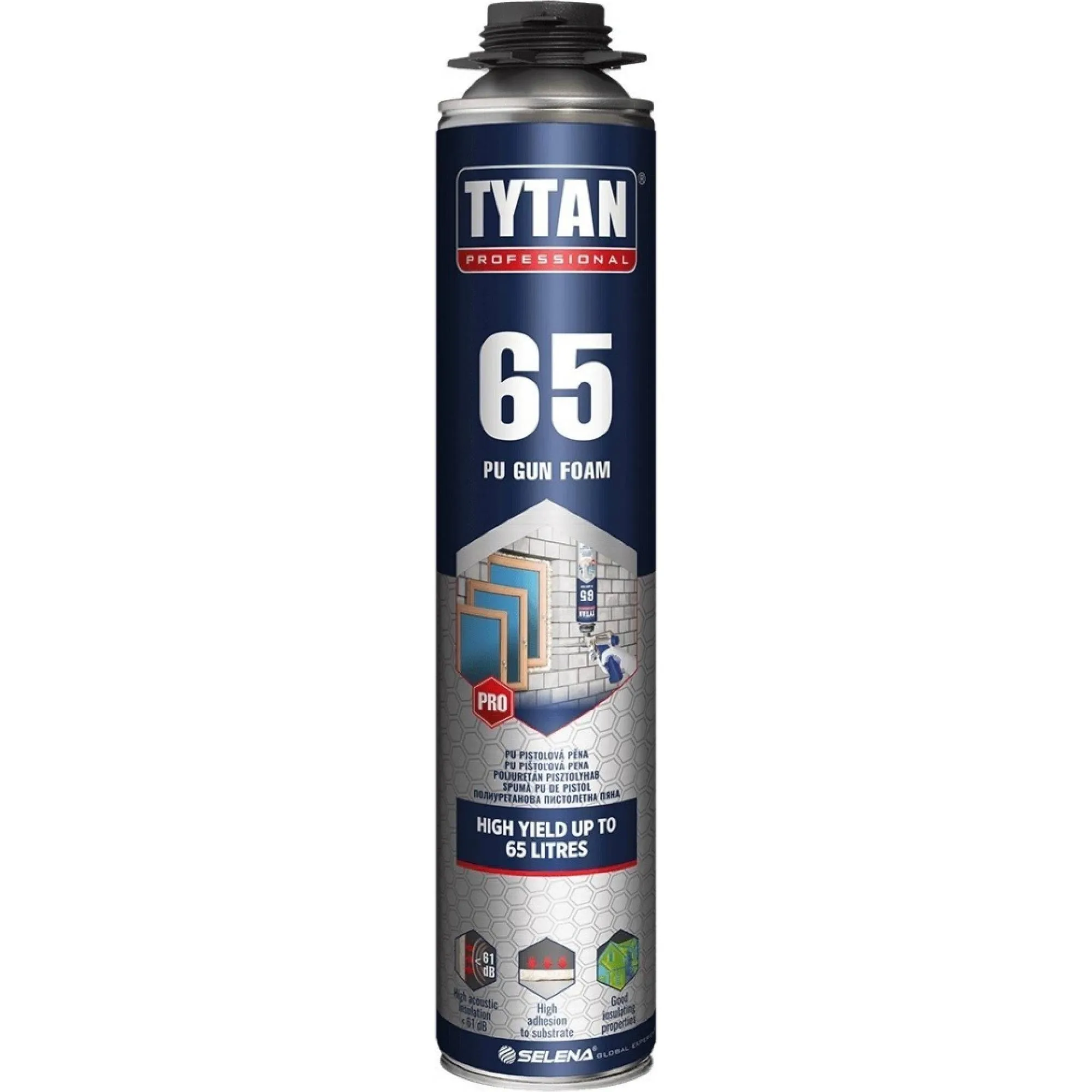 MONTÁŽNÍ PĚNA TYTAN 65 pistolová 870ml - nízkoexpanzní