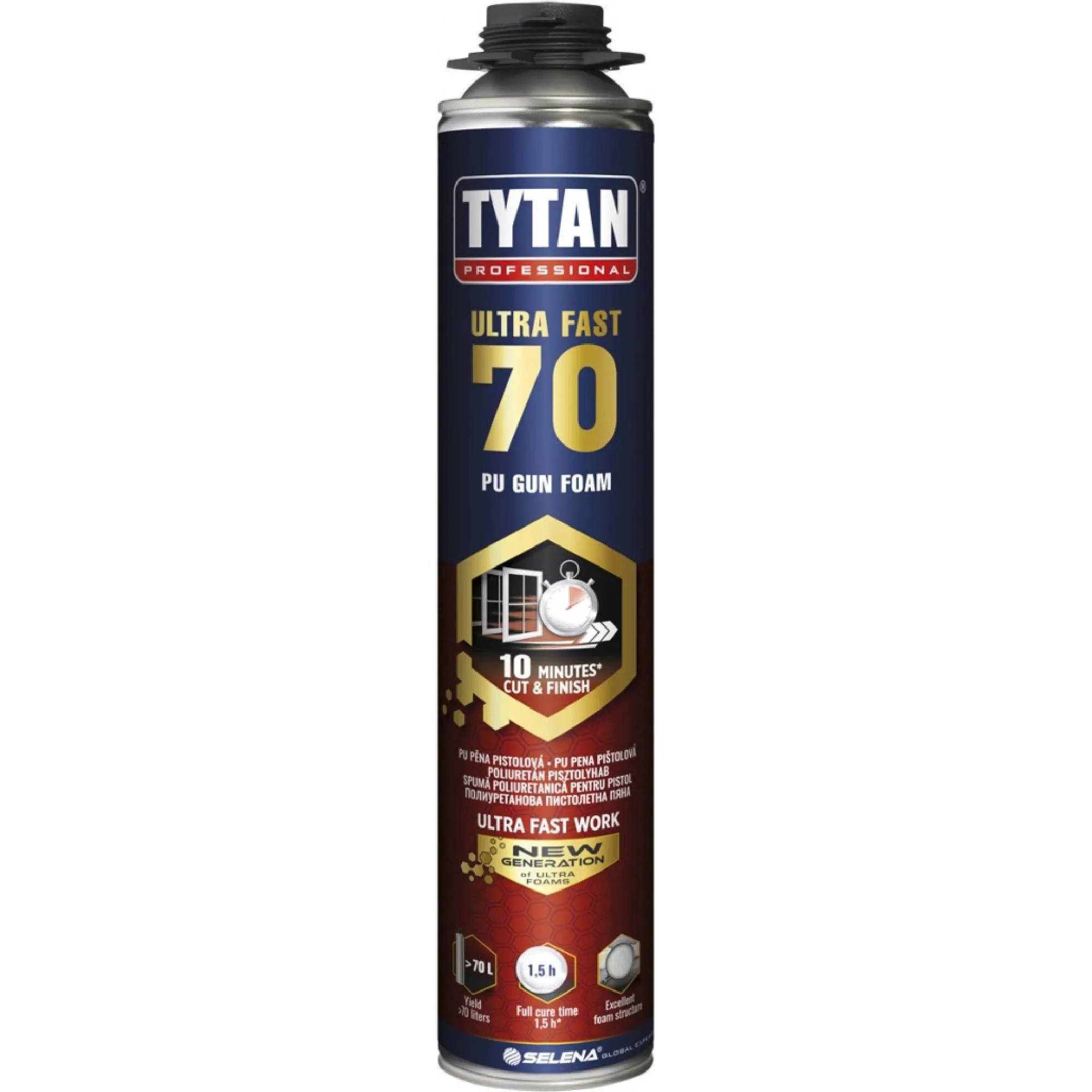 MONTÁŽNÍ PĚNA TYTAN ULTRA FAST 70, 750ml