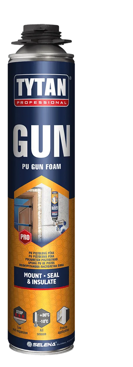 MONTÁŽNÍ PĚNA TYTAN GUN 60, pistolová 750ml