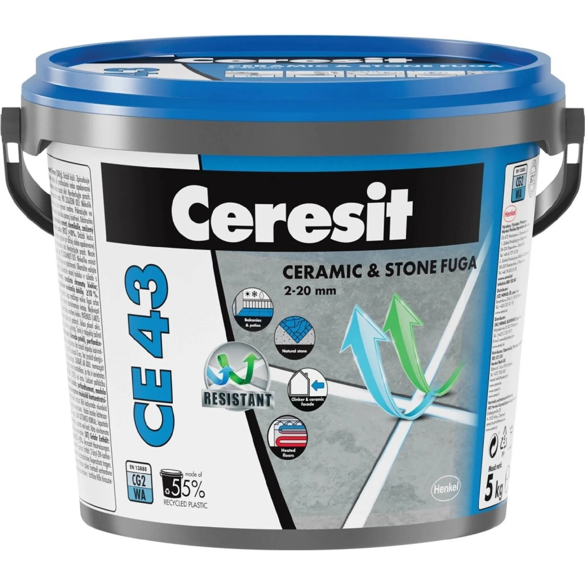 spárovací hmota CE 43 Grand'Elit spáry 2-20mm, 25kg,  šedá 07