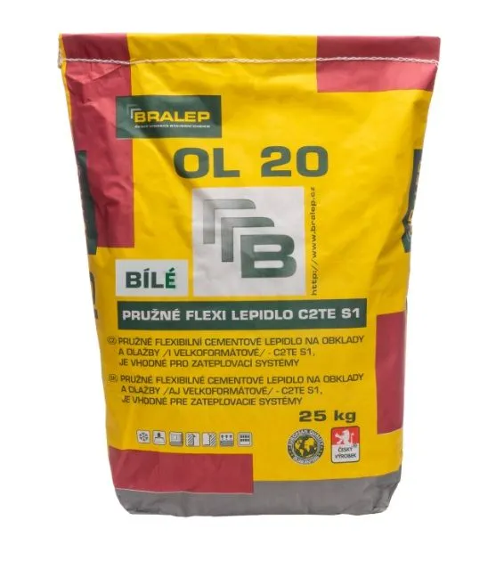 BRALEP OL 22 BÍLÁ cementové lepidlo 7 kg