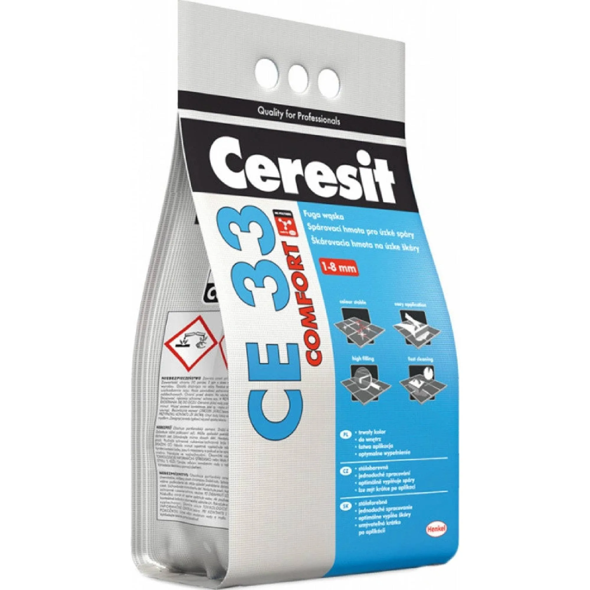 spárovací hmota CE 33 super, spáry do 5mm, 5kg, clinker 49