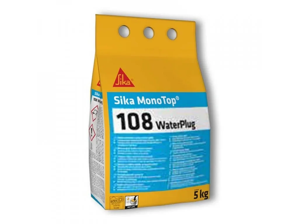Sika MonoTop 108 Water Plug, těsnicí malta malta na průsaky vody,  5kg