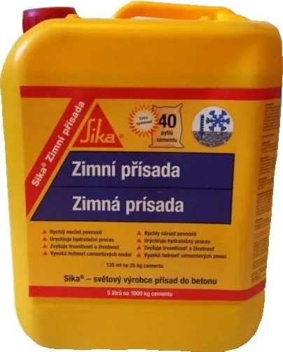 SIKA Zimní přísada  5l - do mrazu, superplastifikátor, 0,25l/50kg cementu