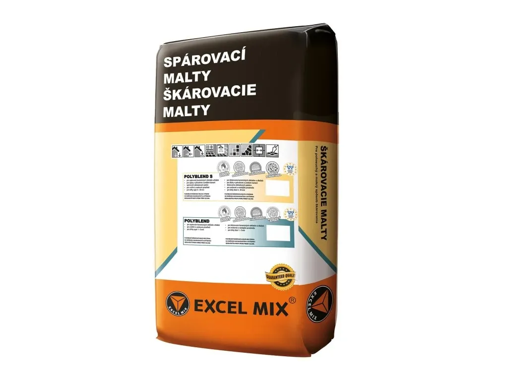 spárovací hmota.EXCELMIX polyblend S pískem, 35 mocca,  6kg