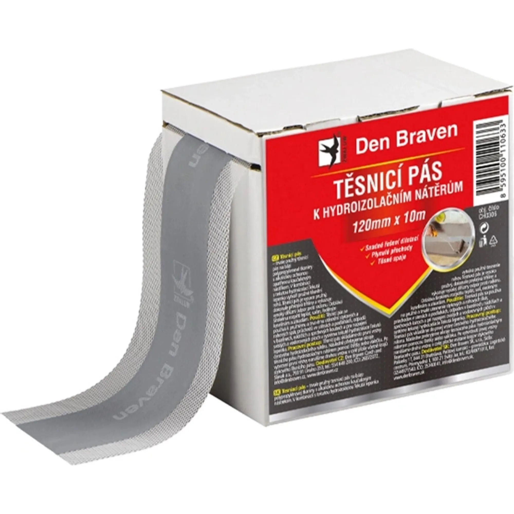 EXTHERM těsnicí pás na 2k, 120mmx50m pro tekutou lepenku