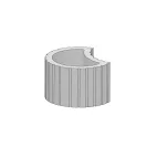 CS beton svahová tvárnice -květináč TIESTO FS02, 357x500x300mm, 12ks/pal,  přírodní