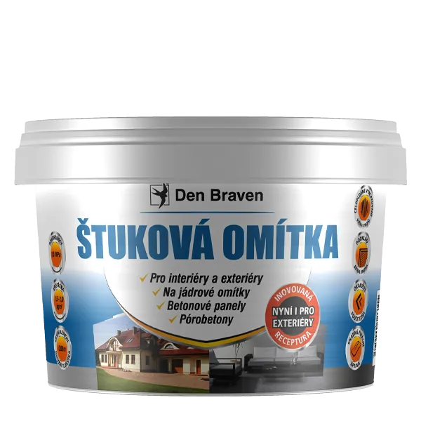 DenBraven Štuková omítka 4 kg kbelík bílá