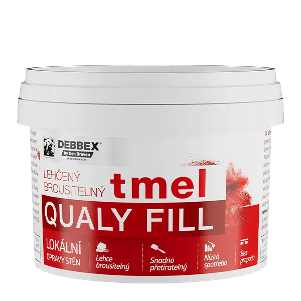 DenBraven Lehčený brousitelný tmel (Qualy Fill) 5 l kbelík bílá