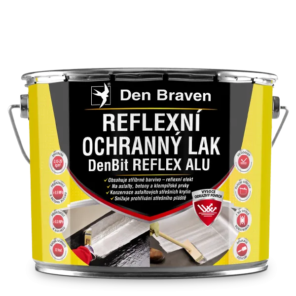 DenBraven DenBit REFLEX ALU - Reflexní ochranný lak 4,5 kg plechovka stříbrná