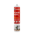 DenBraven Silikon akryl 280 ml kartuše bílá, po vytvrzení transparentní