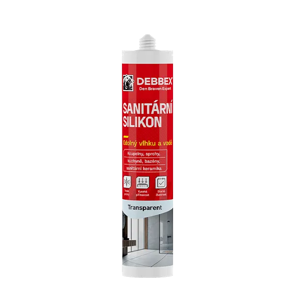 DenBraven Sanitární silikon 280 ml kartuše transparentní