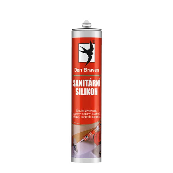 DenBraven Sanitární silikon 280 ml kartuše hnědá