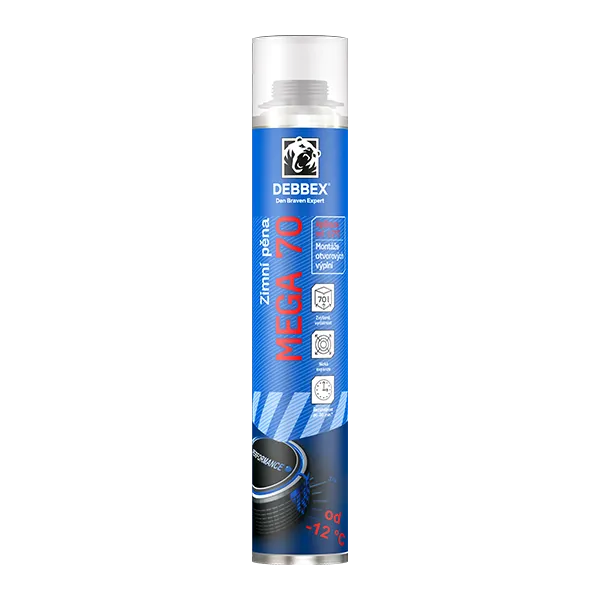 DenBraven Zimní pistolová pěna MEGA 70 870 ml pistolová dóza žlutá