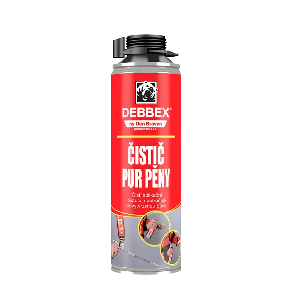 DenBraven Čistič PUR pěny 500 ml dóza transparentní