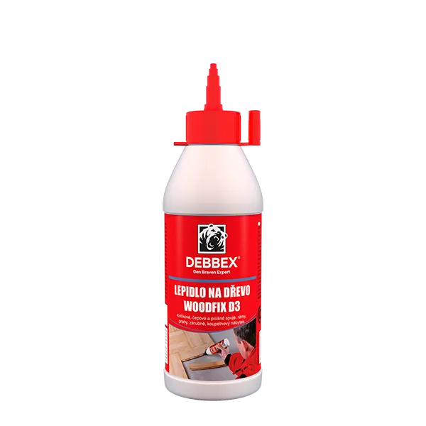DenBraven Lepidlo na dřevo WOODFIX D3 250 g dóza bílá, po vytvrzení transparentní