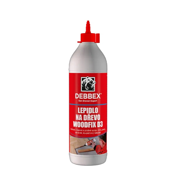 DenBraven Lepidlo na dřevo WOODFIX D3 750 g dóza bílá, po vytvrzení transparentní