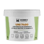 DenBraven Univerzální disperzní lepidlo na PVC a koberce UNI 7400 1 kg kbelík světle béžová