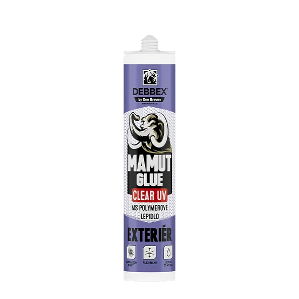 DenBraven MAMUT GLUE Clear UV 290 ml kartuše transparentní