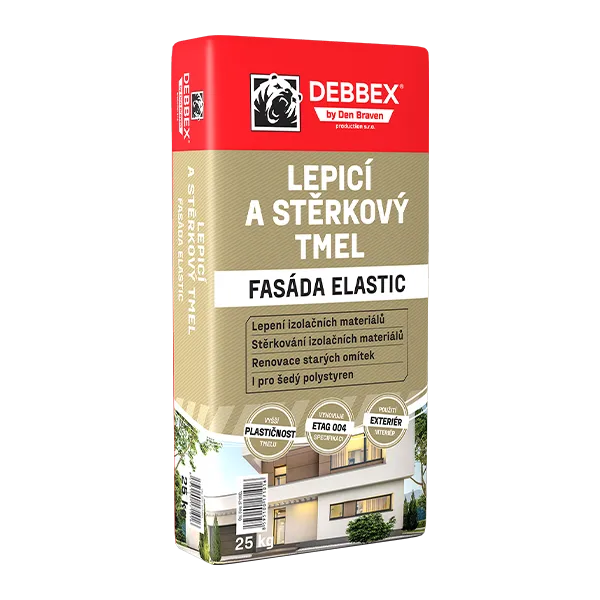 DenBraven Lepicí a stěrkový tmel FASÁDA ELASTIC 25 kg pytel šedá