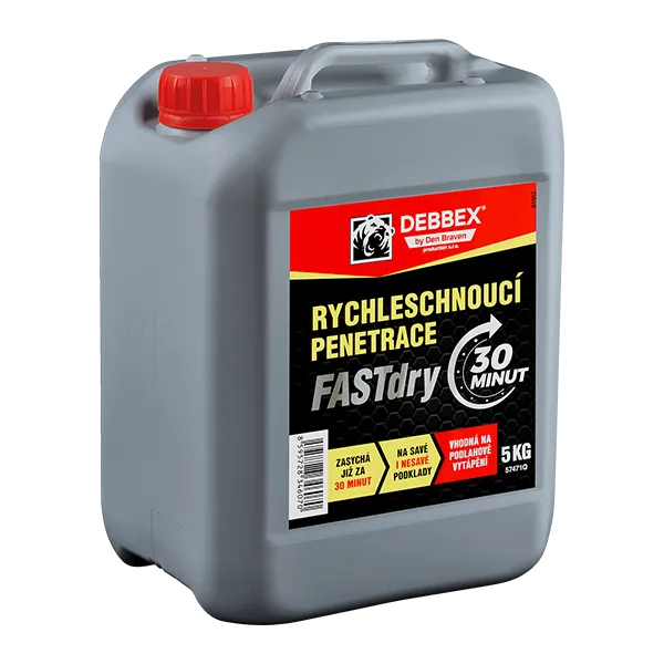 DenBraven Rychleschnoucí penetrace FASTdry 5 kg kanystr transparentní