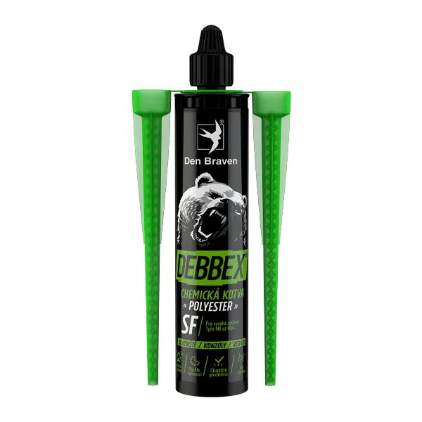 DenBraven Chemická kotva bez styrenu POLYESTER SF 300 ml kartuše šedá