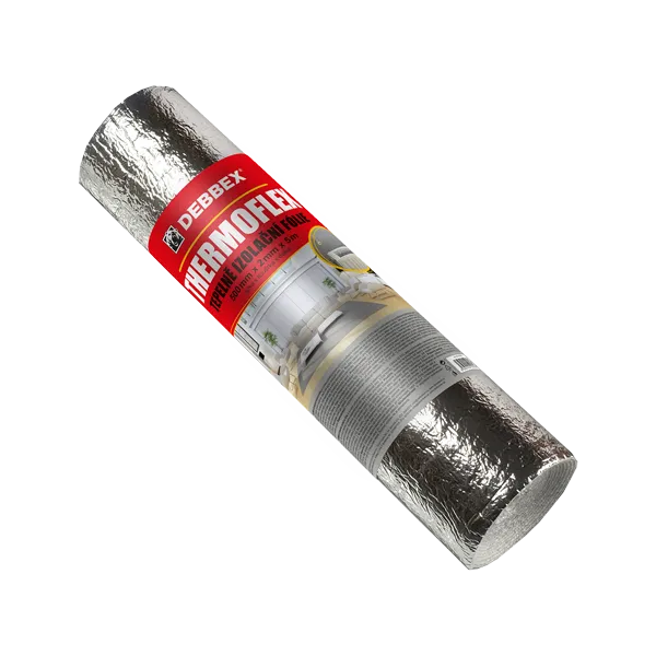 DenBraven Tepelně izolační fólie THERMOFLEX 500 mm × 2 mm, délka 5 m 5 m2 hliníková