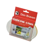 DenBraven Těsnicí profily z EPDM pryže D, 9 mm × 6 mm, délka 100 m 100 m hnědá