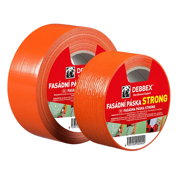 DenBraven Fasádní páska STRONG 50 mm, délka 50 m oranžová