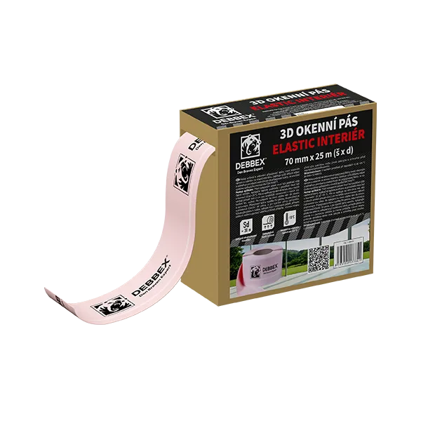 DenBraven 3D okenní pás ELASTIC INTERIÉR 70 mm × 25 m 25 m