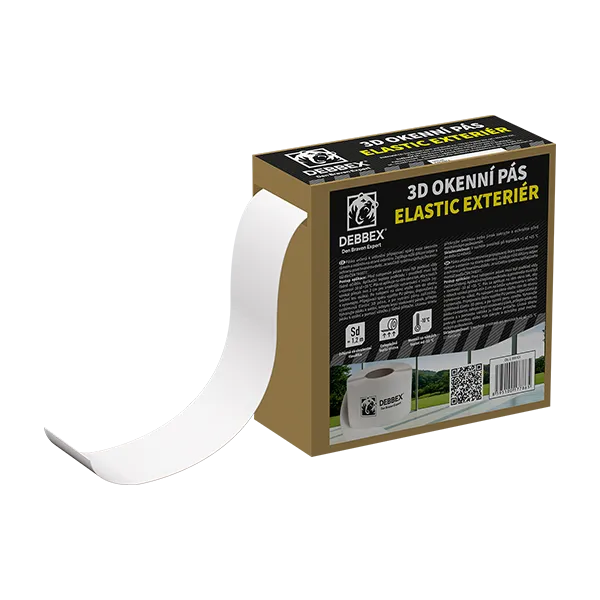 DenBraven 3D okenní pás ELASTIC EXTERIÉR 100 mm × 25 m 25 m