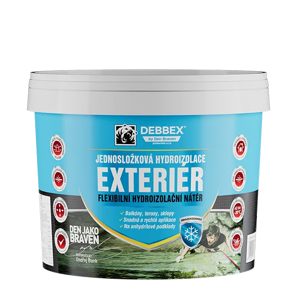 DenBraven Jednosložková hydroizolace EXTERIÉR 2,5 kg kelímek modrá